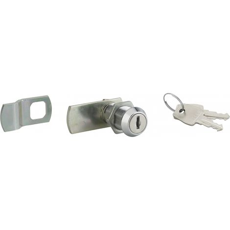 THIRARD - Batteuse avec came pour boîte aux lettres, nickel, longueur 33mm, 2 clés - THIRARD