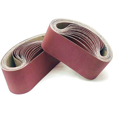 Bande abrasive 75x 533 mm.6 sortes de gravier mixte (60/80/120/150/240/320).Ensemble de Bandes Abrasives,pour ponceuses à bande, métal,bois,polissage (6 pièces) (1/5)