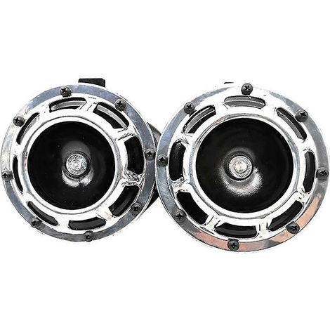 Bocina para coche de 12 V y 140 dB, súper potente, universal, para parrilla, con nuevo diseño de colores llamativos. Bocina eléctrica para modificación de coches y motocicletas. (1/5)
