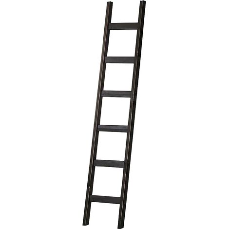 Échelle murale en pin massif – Finition lisse – Charge maximale 150kg – Design classique – Disponible en blanc et noir (1/4)