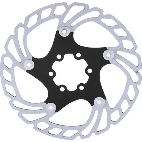 Disque de frein flottant 160mm 6 trous pour VTT - Noir/argent