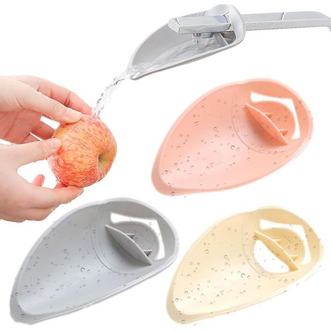 Rallonge de robinet pour enfants (lot de 3), en plastique, pour évier de cuisine ou de salle de bain. (1/5)