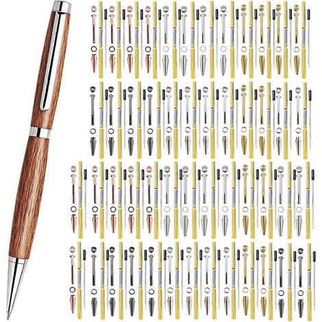 Slimline Drechselstift-Set, 50-teiliges Set mit verschiedenen Oberflächen, 7-mm-Drehstift-Set (50) (1/5)