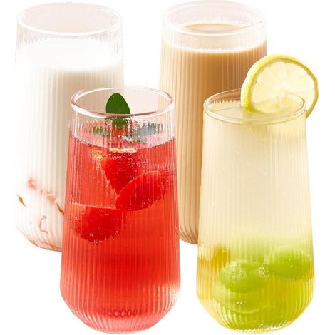 Latte Macchiato Gläser 400ml 2er Set Kaffeegläser Kristallglas Eisbecher (1/5)