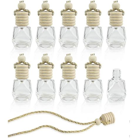 Lot de 10 diffuseurs d'huiles essentielles pour voiture, accessoires de décoration à suspendre (1/4)