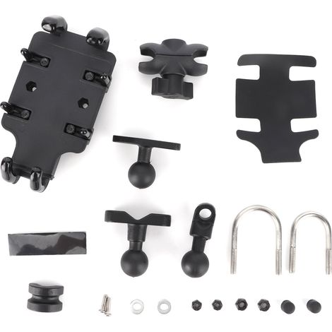 Support téléphone moto universel 8 griffes rotatif réglable fixe support pour guidon (1/5)