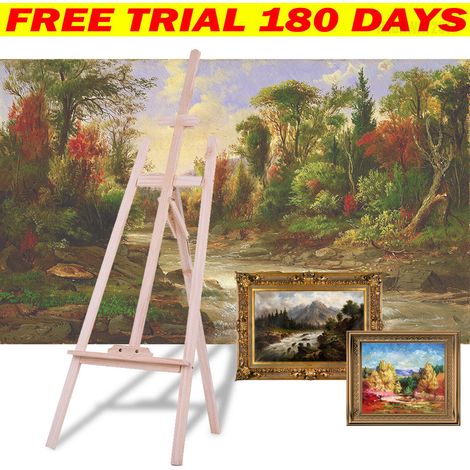 Folding Wood Art Painting Easel Artist Easels Drawing Board Tripod Display Stand 175cm (1/5)