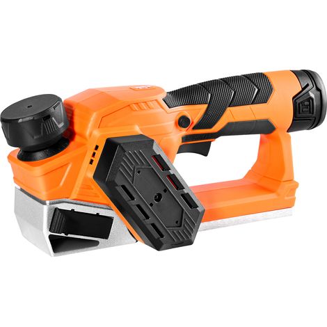 VEVOR Rabot Electrique sans Fil Largeur Coupe 56 mm Raboteuse a Bois a Main 14500 tr/min Batterie Lithium 2 Ah 12 V Moteur sans Balais Profondeur Coupe Reglable 2 Lames pour Travail Chanfreinage Bois