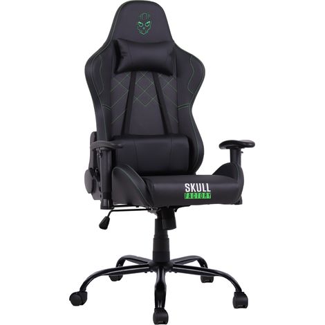 Skull Factory Advance Fauteuil de gaming Siège rembourré Noir