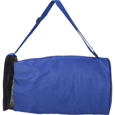 Sac de transport pour 2 ballons de basket bleu, bandoulière unique, housse de rangement pratique (1/5)