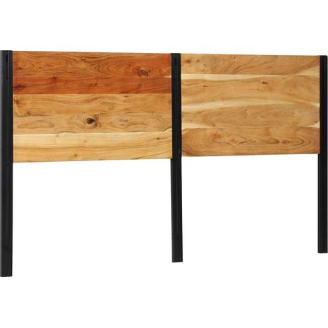Headboard 180 cm Solid Wood Acacia and Iron vidaXL (1/5)