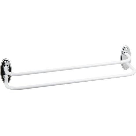 Porta Serv Doble Fijo Blanco 52cm