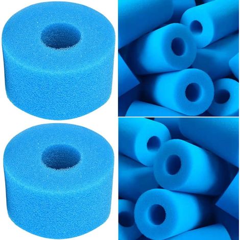 Filtre Spa Intex S1, pour Filtre Piscine Intex S1, Filtre Mousse Spa Intex Type S1 - Filtre en Mousse pour Spa, Piscine - Réutilisables et lavables - Éponge de Filtration de Type S1 (2 pièces) (1/5)