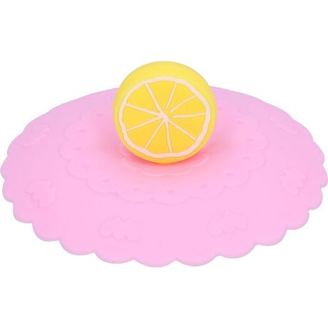 Couvercle en silicone pour tasses, résistant à la chaleur et anti-poussière, idéal pour boissons chaudes et froides, rose pour cuisine (1/5)