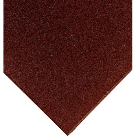 Loseta de Caucho Profesional Grano Fino 50x50cm - Roja (1/5)