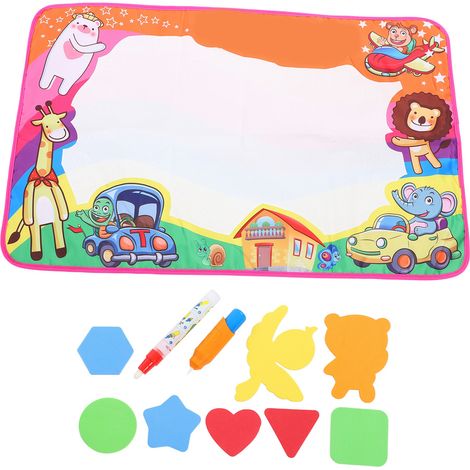 Jouet éducatif réutilisable pour enfants, grande taille, toile magique à l'eau, tableau à dessin éducatif pour bébés, jouet d'éveil.