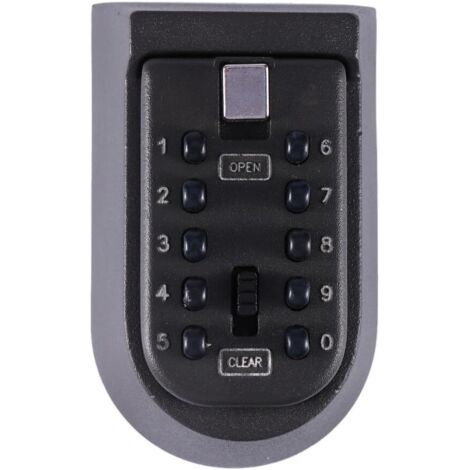 Boite à Clé Sécurisée, Key Safe Rangement avec 10 Code Numérique, Key Safe Lock Box, Boitier Sécurisé Extérieur Clef, 105 x 65 x 55mm (1/5)