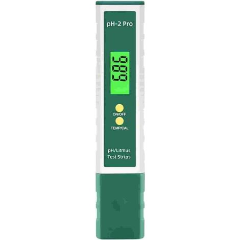 PH Mètre Numérique avec Litmus Bandelette Test fonction/Température, Multifonctionnel Testeur 0.01 Haute Précision (1/5)