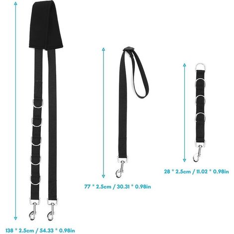 Sangle de fixation pour table de toilettage - Noir - Réglable, robuste, pour une coupe ou un toilettage en sécurité
