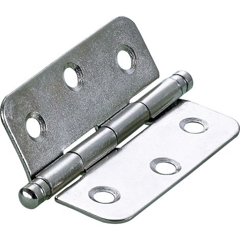 Hettich Zierscharnier Stahl, vernickelt, 50 x 40 mm, 1 Stück Klappscharnier