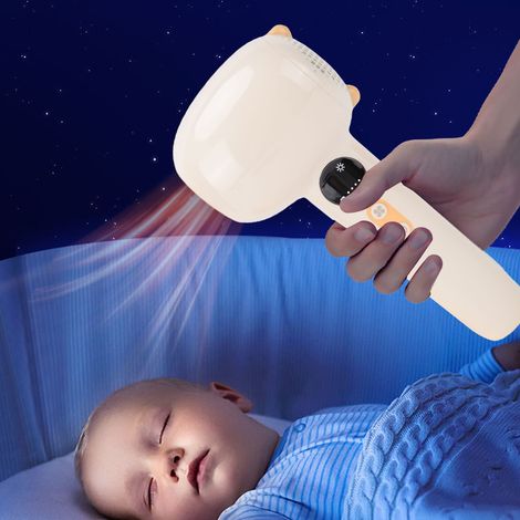 Ortviai Sèche-cheveux sans fil portable, 4 niveaux de puissance, température constante à 37 °C, charge magnétique, silencieux (1/4)