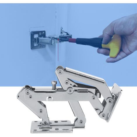 Charnière Hydraulique Pour Portes d'Armoire (16-40mm d'Épaisseur) - Fermeture Douce et Silencieuse, Angle 130-170° Modulable
