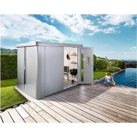 CASETA METALICA BIOHORT NEO 1B DOBLE PUERTA COLOR GRIS OSCURO METALIZADO (1/5)