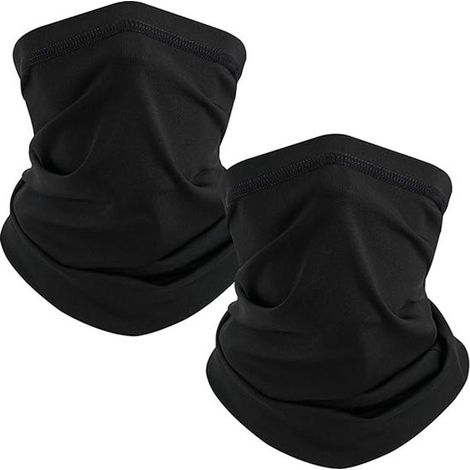 Sciarpa/maschera da collo a 4 pannelli, traspirante, antivento e protettiva dal sole, adatta per sci, pesca, escursionismo e ciclismo. (1/5)