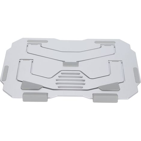 Support d'ordinateur compatible avec une large gamme de produits, design ergonomique, durable et portable, support de bureau argenté
