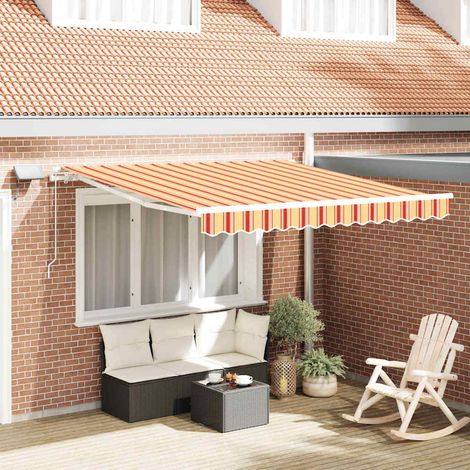 Auvent Rétractable -Store banne 350 x 250 cm tissu (1/5)