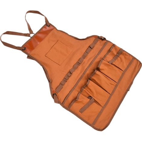 Tablier multifonction en toile pour extérieur, tablier de protection BBQ camping, pâtisserie jardinage menuiserie (1/5)