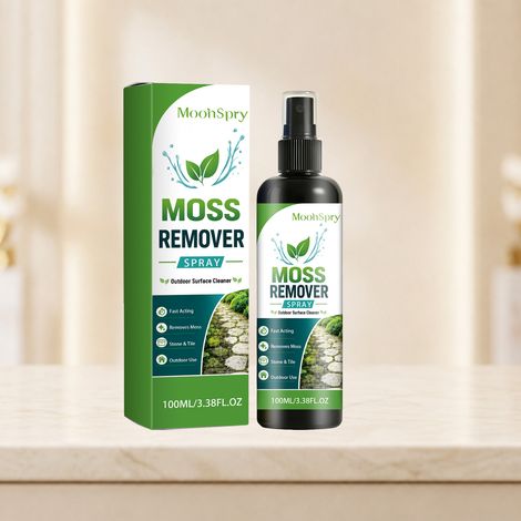 Spray anti-mousse - Nettoie la mousse sur les carreaux, le bois et les fissures du béton convient à de nombreuses surfaces. -- 100 ml (1/5)