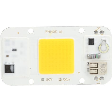 220-V-Hochdruck-COB-Lichtquelle, LED-Chip, treiberlos, integrierte Lampenperle für optimales Pflanzenwachstum, 20 W warmweißes Licht – Crezuo