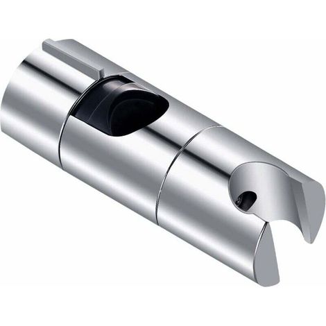 Duschkopfhalterung, verstellbarer Durchmesser 18–25 mm, Chrom + ABS-Design, einfache Montage, passend für Duschstangen – Crezuo