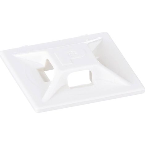 PANDUIT CABLE TIE MOUNT EMBASE POUR ATTACHE-CÂBLES ABMM-D PLAGE DE Ø DU FAISCEAU 102 MM (MAX) BLANC 1 PC(S)