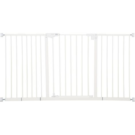Cancelletto sicurezza cani bianco in metallo 74-147,5 cm senza fori HOMVRA (1/5)