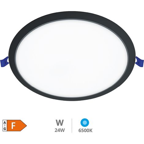 Faretto da incasso a LED rotondo nero Belur 18W 6500K