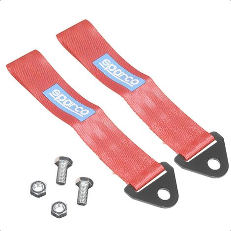 2x Abschleppseil Rot 4 Tonnen Zugfestigkeit Universell Polyester (1/5)
