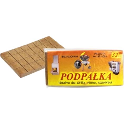 Pastillas de encendido inodoras para parrilla, estufa y chimenea, color marrón, 32 cubos. (1/3)