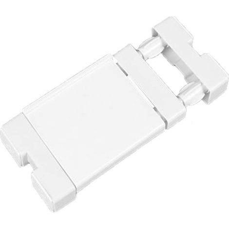 Longziming - Étagère de rangement étroite et réglable - Étagère extensible - Étagère intermédiaire pour placard - Longueur réglable (23-30 cm) - Gain de place - Plastique - Blanc (1/5)