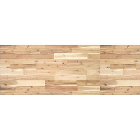 Dessus de bureau non traité 120x50x2 cm bois d'acacia massif