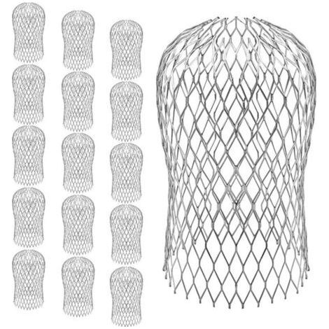 Filtre Gouttière, Crapaudine de Gouttière en Aluminium, Filtre Anti Feuille, Métal Gardes De Gouttière pour Maison, Avant-toit, Fossé, Égout, 16 pc (1/4)
