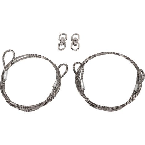Lot de 2 câbles de levage de remorque de 1 mètre, référence 125542, en acier inoxydable 304, pour hayon, porte de garage, remorques, grues, camping-cars et quads. Compatibles avec les systèmes Gorilla (1/5)