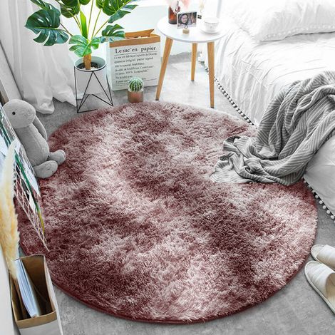 Tapis rond Shaggy Ombre Strado 160 x 160 cm, violet ombré (rose) (1/5)