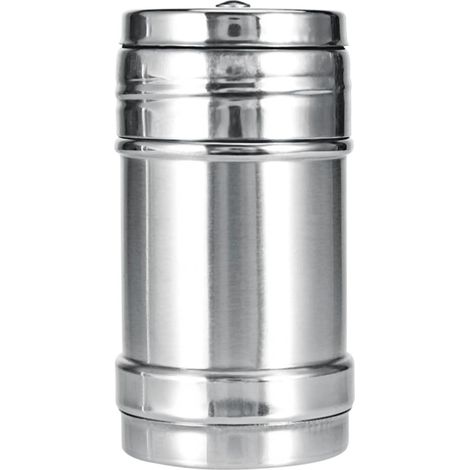 Pot à épices en acier inoxydable avec couvercle rotatif, bouteille d'assaisonnement (1/3)
