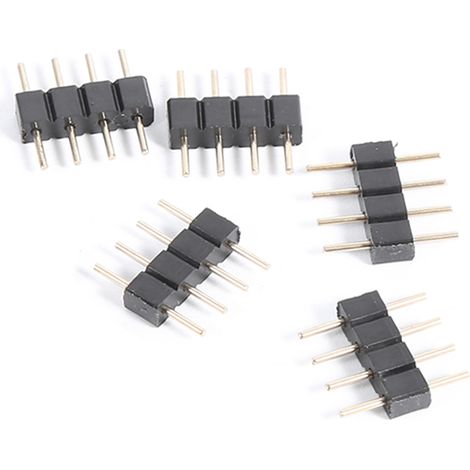 10Pcs Câble Connecteur 4 Broches Mâle Femelle pour Bandeau LED SMD 3528 5050 (1/5)