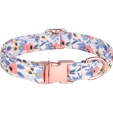 Collier pour chien à boucle métallique, collier durable et réglable, doux pour les chiens de petite, moyenne et grande taille (1/5)