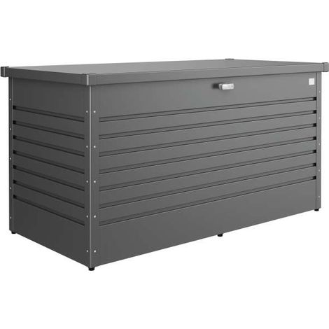Baule da esterno 160 grigio scuro metallizzato
