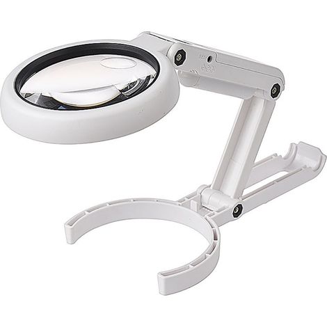 Lampe Table Verre Loupe Pliable 5X/11X USB 8 Lumières LED Lecture Loisirs Bijoux Travaux Manuels L'établi (1/5)