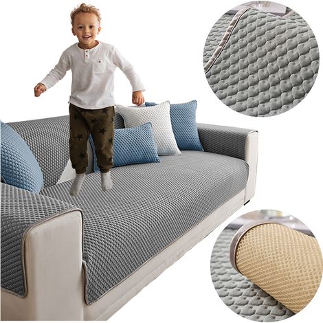 MATTE, DECKE, BEZUG für SOFA Sofa 90x240 cm, GRAU, HERZMUSTER (1/5)